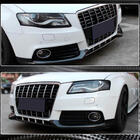 Audi A4 B8 2007-2015 Extensions Flap de Pare-chocs Avant (pour Base 2007-2011, Carbone) photo 3