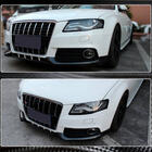 Audi A4 B8 2007-2015 Extensions Flap de Pare-chocs Avant (pour Base 2007-2011, Carbone) photo 4