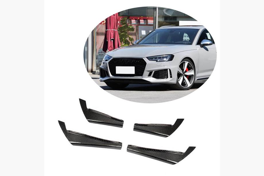 Audi A4 B9 2015-2024 Lame de pare-chocs avant (pour Base 2015-2019, Carbone) Image