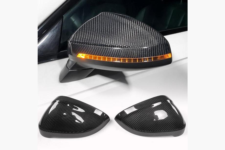 Audi A4 B9 2015-2024 Coques de Rétroviseurs Remplacement Style (Carbone) V1 Photo 1