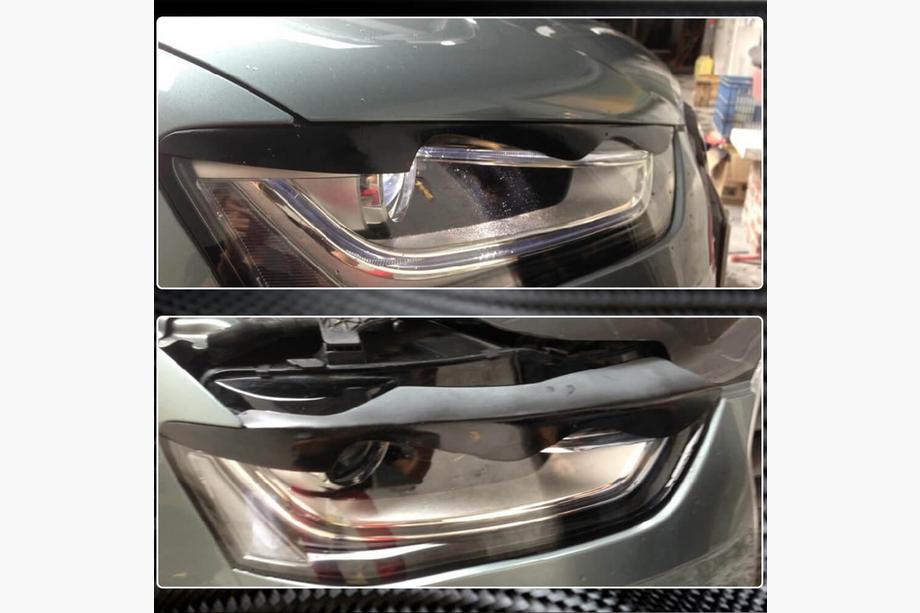 Audi A4 B8 2007-2015 Coques de phares (2011-2015, Carbone) Photo 2