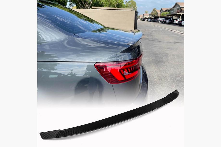 Audi A4 B9 2015-2024 Spoiler V5 (pour Sedan, Carbone) Photo 1