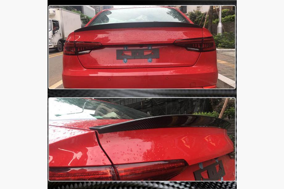 Audi A4 B9 2015-2024 Spoiler V5 (pour Sedan, Carbone) Photo 5