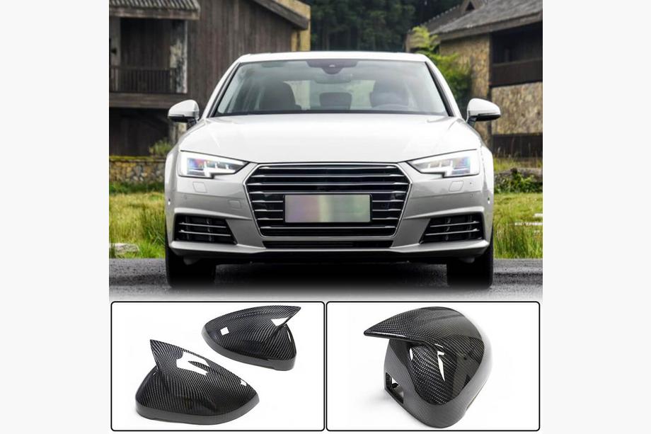 Audi A4 B9 2015-2024 Coques de Rétroviseurs Paire LHD Remplacement (Carbone) V1 Image