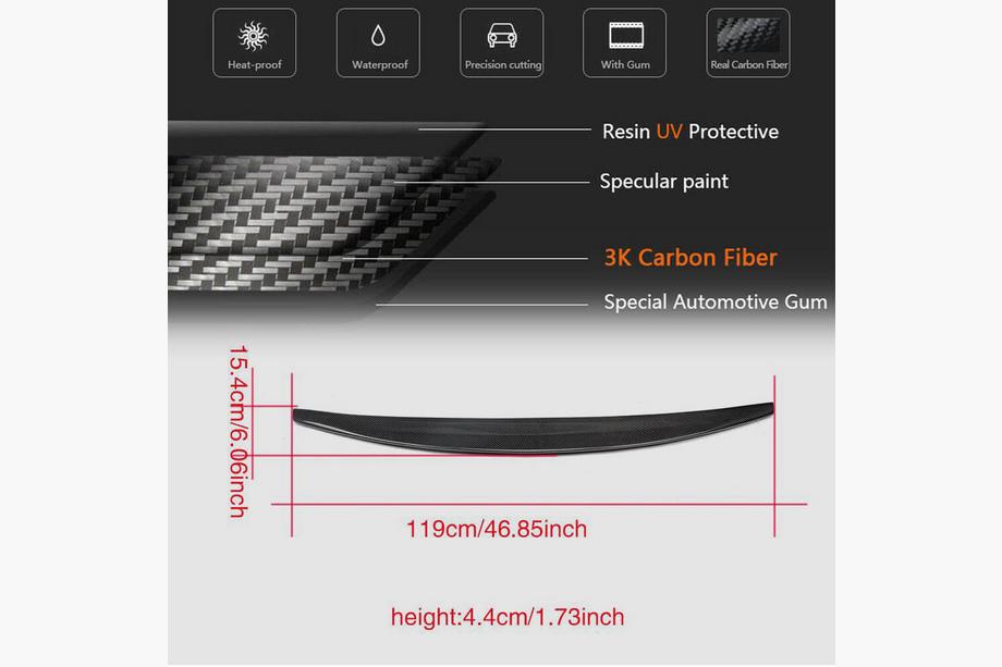 Audi A5 2007-2015 Aileron V5 (pour Coupe, Carbone) Photo 5