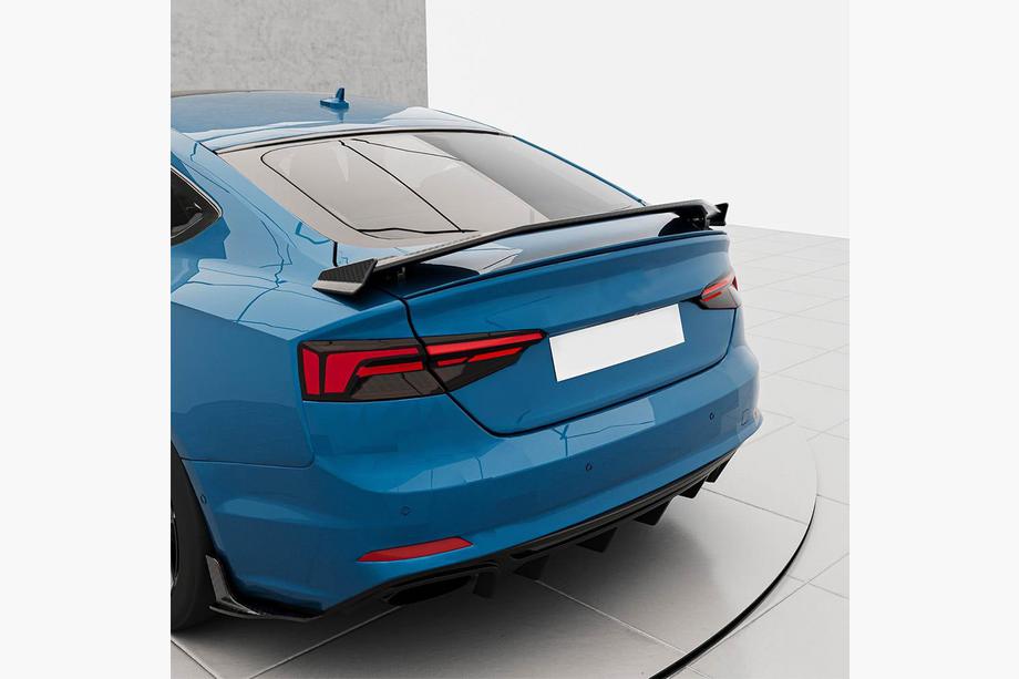 Audi A5 2016-2025 Diffuseur de Pare-chocs Arrière V3 (pour S-Line 2016-2020, Carbone) Photo 3