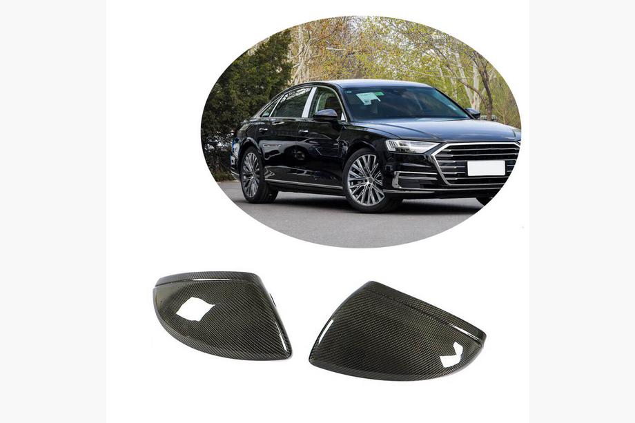 Audi A6 C8 2018–2025 Coques de Rétroviseurs Remplacement Style (Carbone) V2 Photo 1