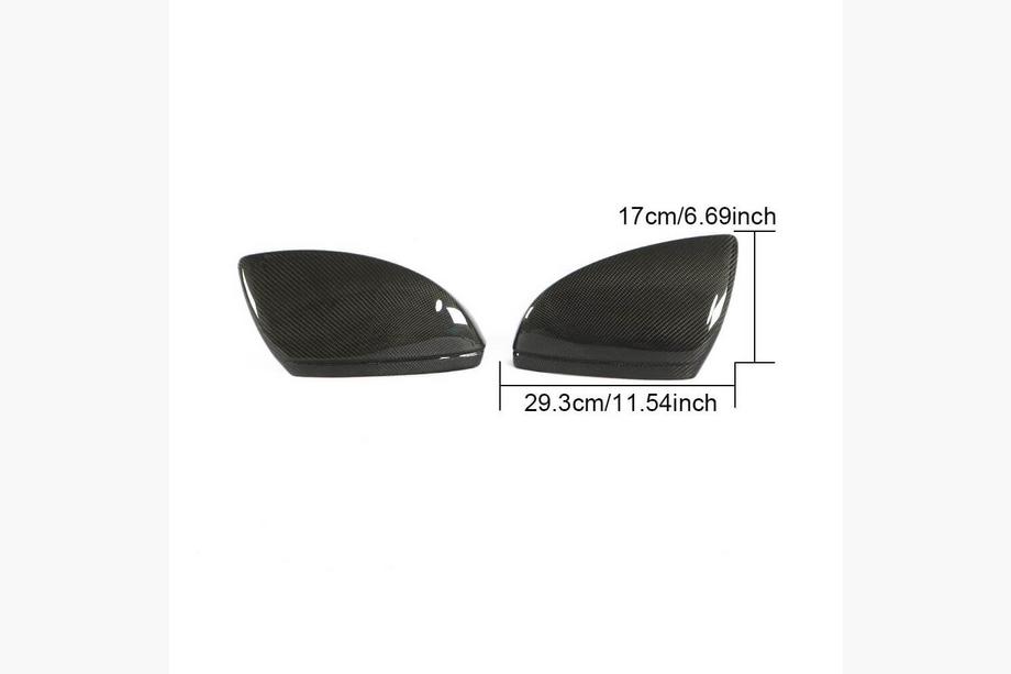 Audi A6 C8 2018–2025 Coques de Rétroviseurs Remplacement Style (Carbone) V2 Photo 6