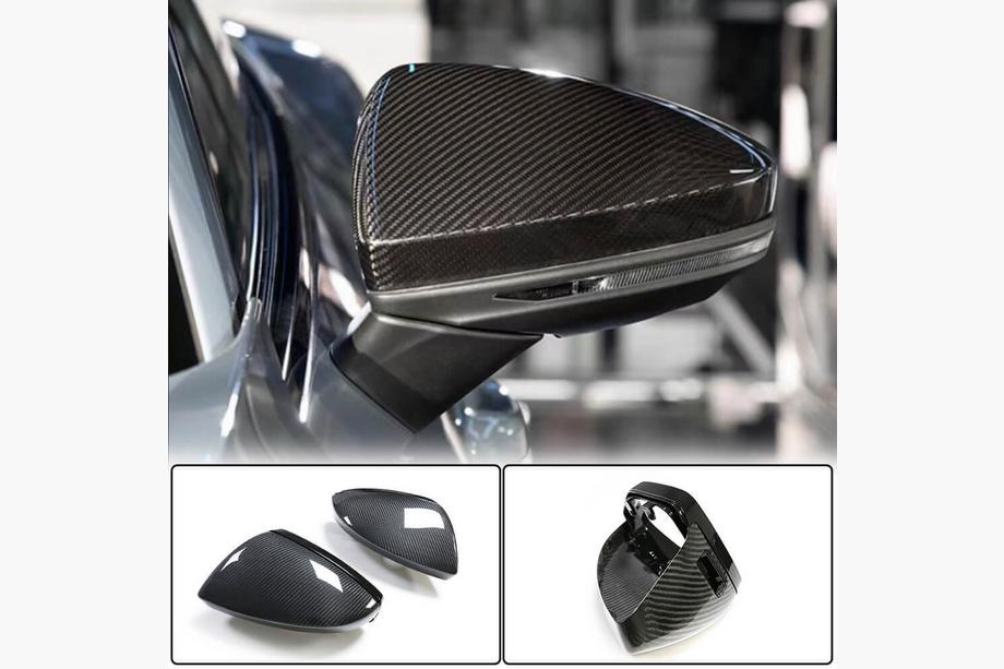 Audi A6 C8 2018–2025 Remplacement Coques de Rétroviseurs LHD (Carbone) V2 Photo 1
