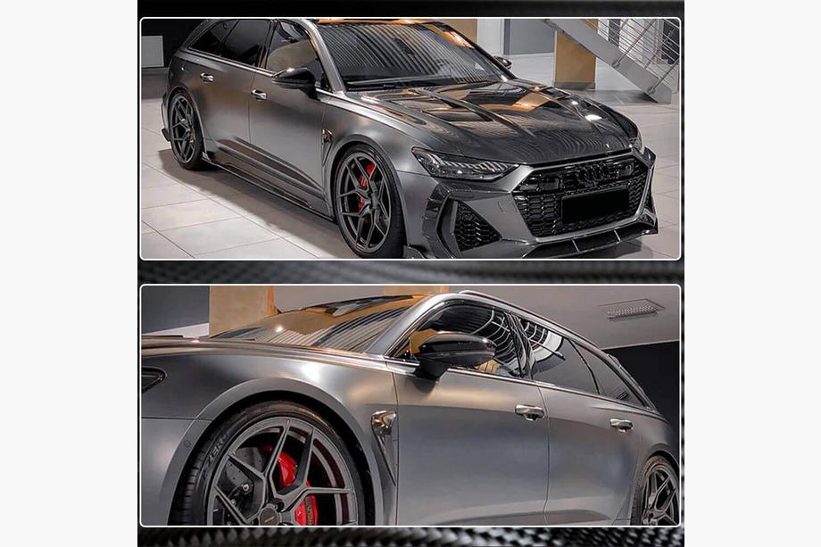 Audi A6 C8 2018–2025 Remplacement Coques de Rétroviseurs LHD (Carbone) V2 Photo 4