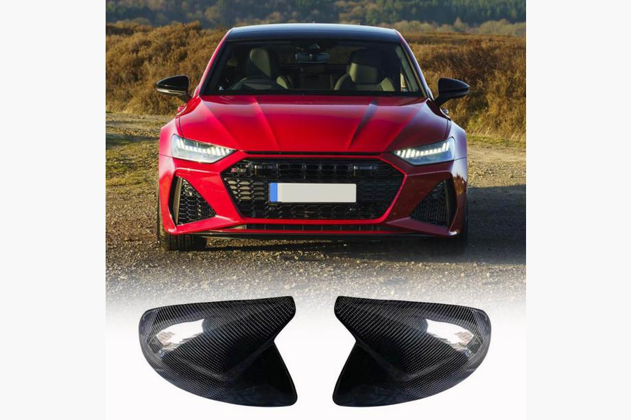 Audi A6 C8 2018–2025 Coques de Rétroviseurs V2 (Carbone) Image
