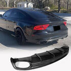 Audi A7 2010-2018 Diffuseur de Pare-chocs Arrière V2 (pour S-Line, 2010-2014, Carbone) photo 1