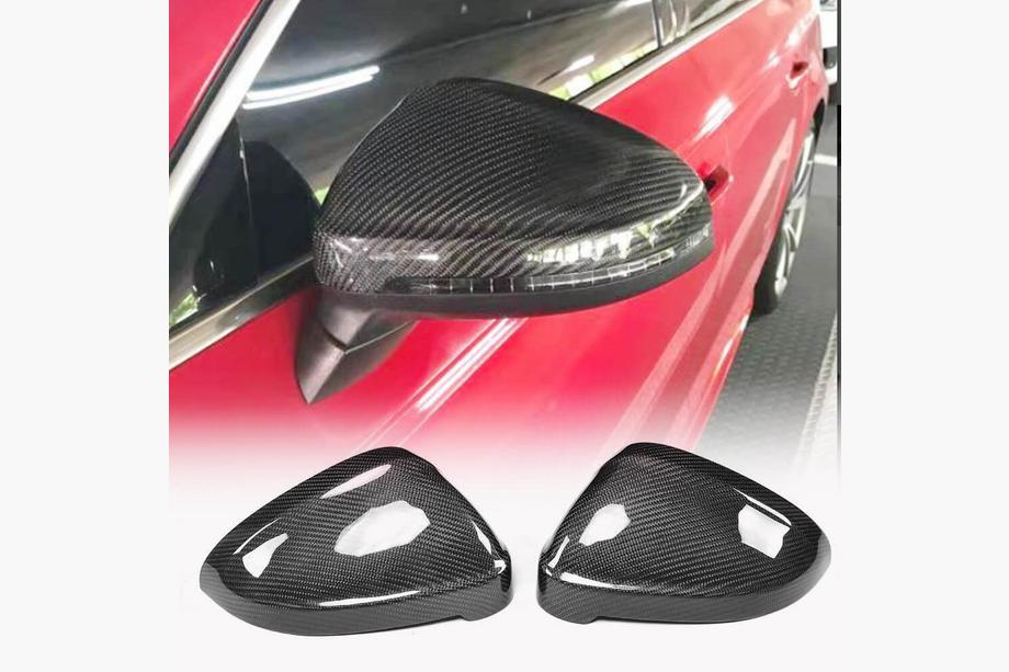 Audi A4 B9 2015-2024 Coques de Rétroviseurs V2 (2015-2019, Carbone) Image