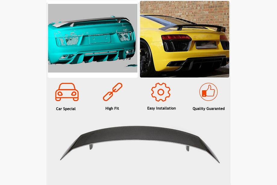 Audi R8 2015- Aileron V2 (Carbone) Photo 2
