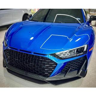 Lame avant de pare-chocs Lip V1 (Carbone) Audi R8 2015- photo 2