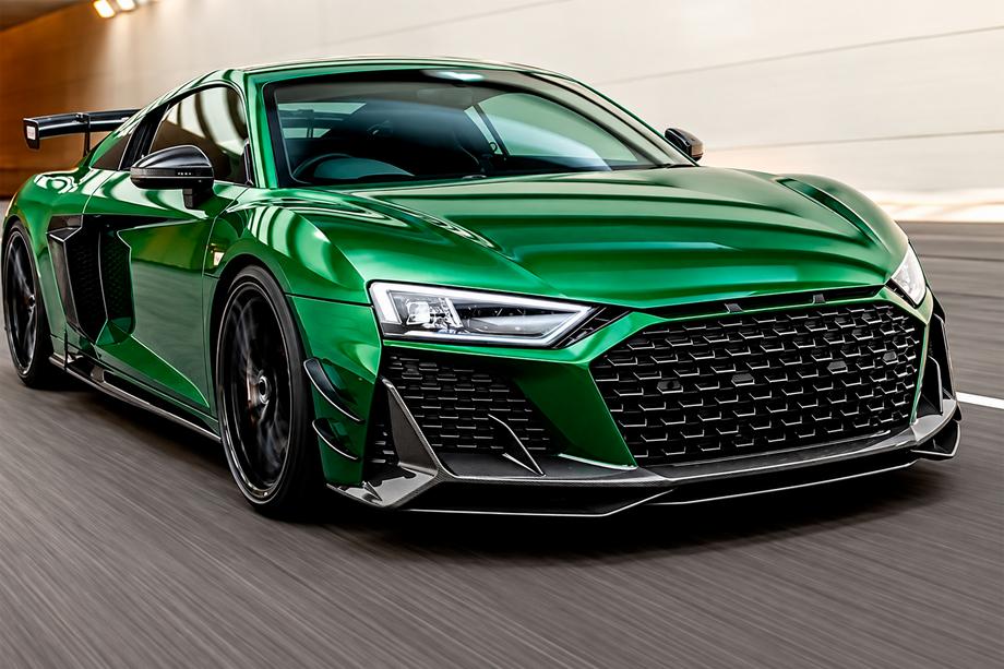 Audi R8 2015- Lame avant de pare-chocs Lip V1 (Carbone) Image