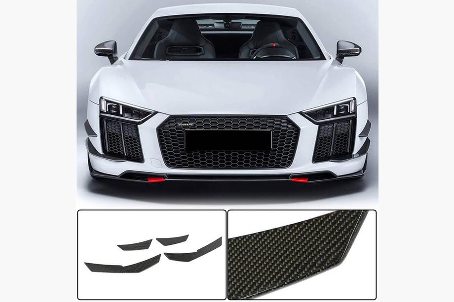 Audi R8 2015- Extensions de pare-chocs avant V3 (2015-2020, Carbone) Image