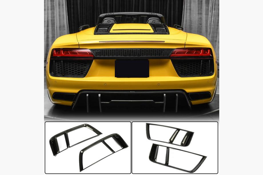 Audi R8 2015- Couvre‑pare‑chocs arrière (2015-2020, Carbone) Photo 1