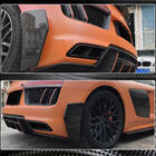 Audi R8 2015- Splitters de pare-chocs arrière V1 (2015-2020, Carbone) photo 4