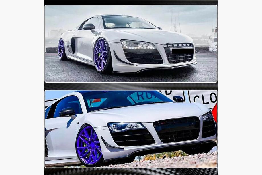 Audi R8 2006-2015 Lame de pare-chocs avant (Carbone) Photo 4