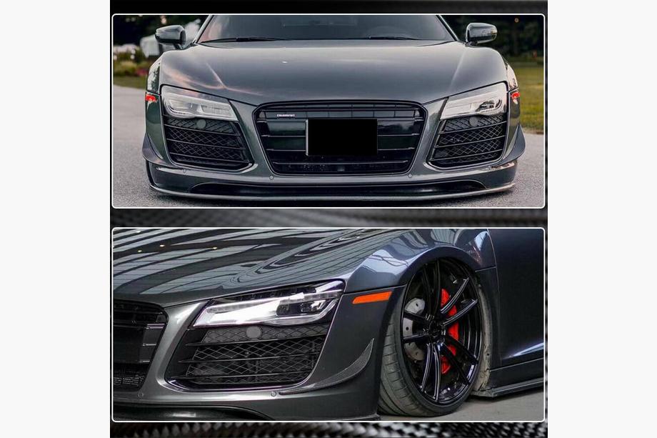 Audi R8 2006-2015 Lame de pare-chocs avant (Carbone) Photo 5