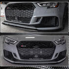 Audi A3 2012-2020 Lame de pare-chocs avant V5 (pour RS3 Sedan 2017-2020, Carbone) photo 4