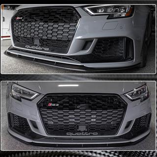 Lame de pare-chocs avant V5 (pour RS3 Sedan 2017-2020, Carbone) photo 4