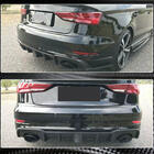 Audi A3 2012-2020 Diffuseur de Pare-chocs Arrière (Carbone) (avec Feu Stop LED) V2 photo 3