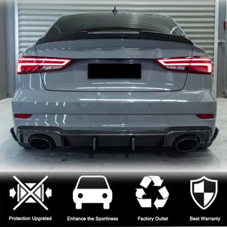 Diffuseur de pare-chocs arrière V1 (pour RS3 Sedan 2017-2019, Carbone) Audi A3 2012-2020 photo 3
