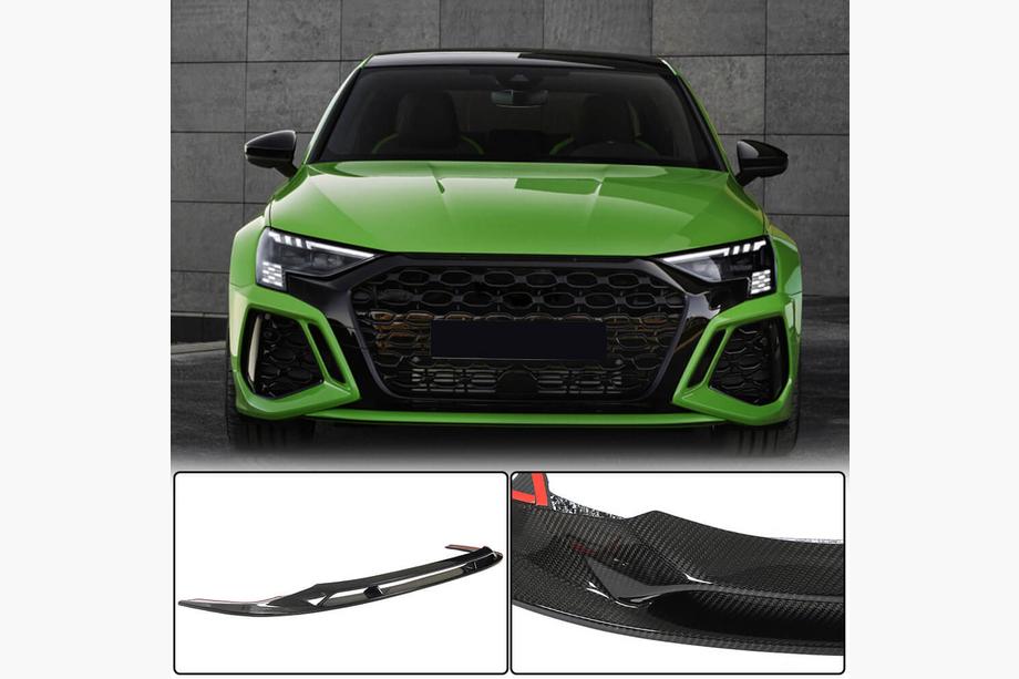 Audi A3 2020- Lame avant de pare-chocs (pour RS Sedan, Carbone) Image