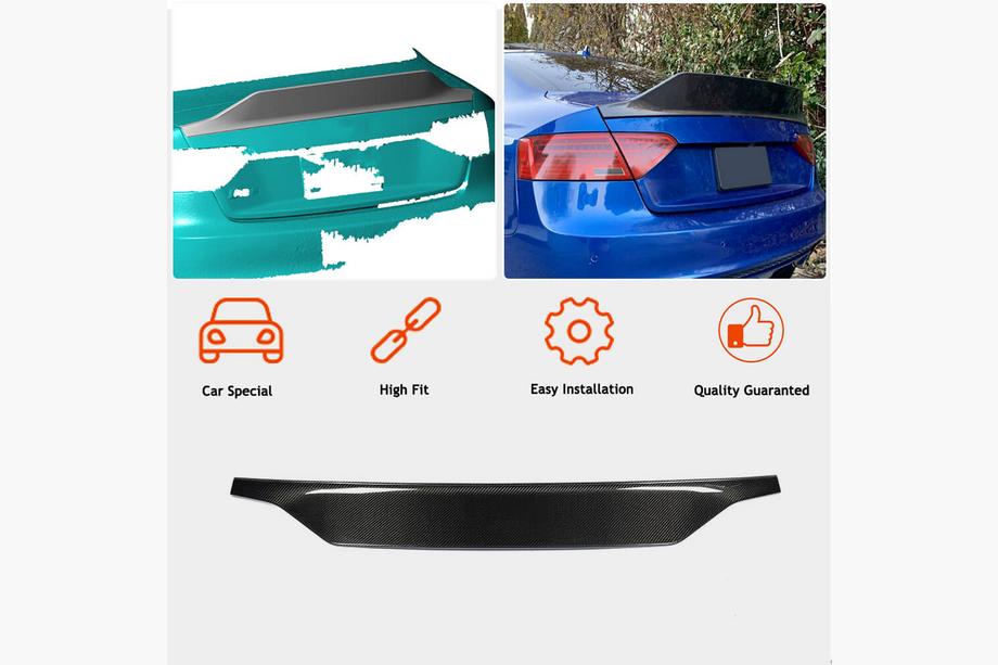 Audi A5 2007-2015 Aileron V3 (pour Coupe, Carbone) Photo 2