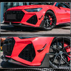 Audi A7 2018- Lame de Pare-chocs Avant V2 (pour RS7, Carbone Sec) photo 4
