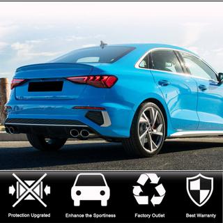 Diffuseur de pare-chocs arrière V1 (pour S-Line Sedan 2020-2023, Carbone) photo 2