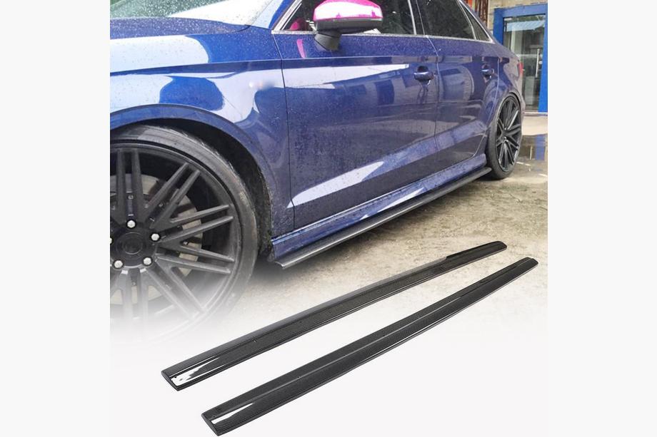 Audi A3 2012-2020 Bas de caisse V3 (pour S-Line Sedan, carbone) Image
