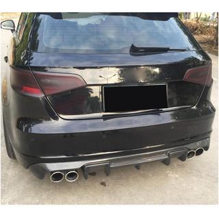 Diffuseur de Pare-chocs Arrière V1 (pour S-Line HB 2012-2016, Carbone) Audi A3 2012-2020 photo 2