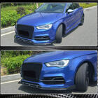 Audi A3 2012-2020 Lame de pare-chocs avant Lip V3 (pour S-Line Sedan 2012-2016, Carbone) photo 3