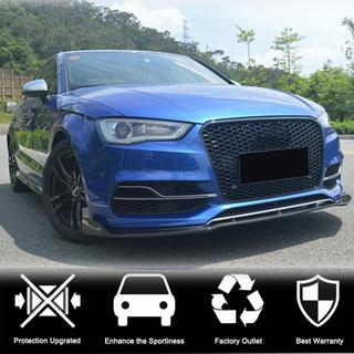 Lame de pare-chocs avant Lip V3 (pour S-Line Sedan 2012-2016, Carbone) Audi A3 2012-2020 photo 2