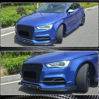 Lame de pare-chocs avant Lip V3 (pour S-Line Sedan 2012-2016, Carbone) Audi A3 2012-2020 photo 3