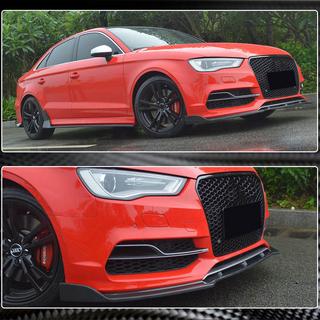 Lame de pare-chocs avant Lip V3 (pour S-Line Sedan 2012-2016, Carbone) Audi A3 2012-2020 photo 4