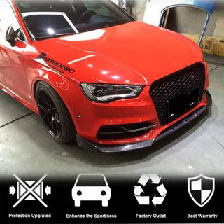 Lame de pare-chocs avant Lip V2 (pour S-Line Sedan 2012-2016, Carbone) Audi A3 2012-2020 photo 2