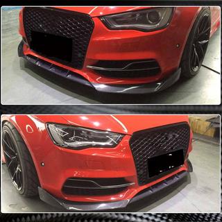 Lame de pare-chocs avant Lip V2 (pour S-Line Sedan 2012-2016, Carbone) Audi A3 2012-2020 photo 3