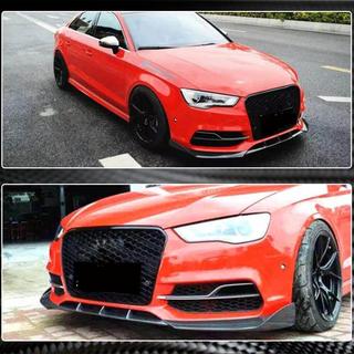 Lame de pare-chocs avant Lip V2 (pour S-Line Sedan 2012-2016, Carbone) Audi A3 2012-2020 photo 4