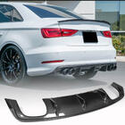 Audi A3 2012-2020 Diffuseur arrière V2 (pour S-Line Sedan 2012-2016, Carbone) photo 1