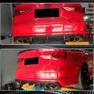 Diffuseur arrière V2 (pour S-Line Sedan 2012-2016, Carbone) Audi A3 2012-2020 photo 4