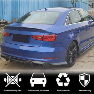 Flaps de pare-chocs arrière Flap (pour S-Line Sedan 2012-2016, Carbone) Audi A3 2012-2020 photo 2
