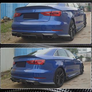 Flaps de pare-chocs arrière Flap (pour S-Line Sedan 2012-2016, Carbone) Audi A3 2012-2020 photo 4