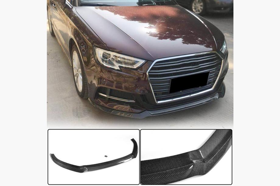 Audi A3 2012-2020 Lame Avant V1 (pour S-Line 2017-2020 HB, Carbone) Image