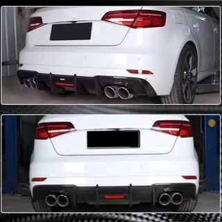 Diffuseur de Pare-chocs Arrière V1 pour S-Line HB 2017-2020, Carbone Audi A3 2012-2020 photo 3