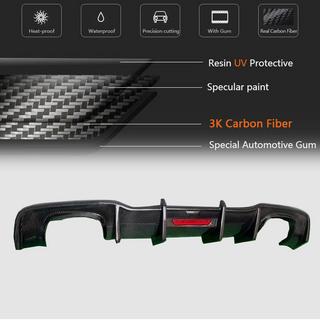 Diffuseur de Pare-chocs Arrière V1 pour S-Line HB 2017-2020, Carbone Audi A3 2012-2020 photo 4