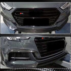 Audi A3 2012-2020 Lame de pare-chocs avant Lip V4 (pour S-Line Sedan 2017-2020, Carbone) photo 4